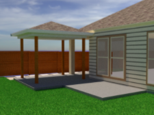 3D Render Patio