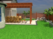 3D Render Backyard